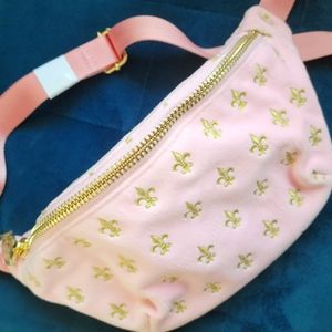 NWT RARE Stoney Clover embroidered fanny pack NOLA Fleur de Lis